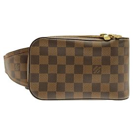 Bolsa de Ombro Louis Vuitton Damier Geronimos Marrom
