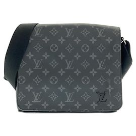 Bolso de hombro Louis Vuitton Monogram Eclipse Negro