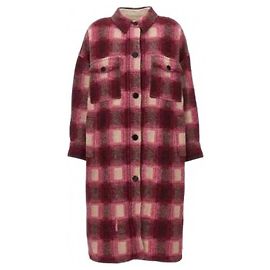 Isabel Marant Pink Fuchsia Checked Coat Pink