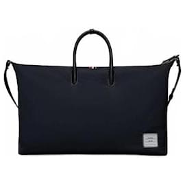 Thom Browne Poly Twill Duffle Bag Black
