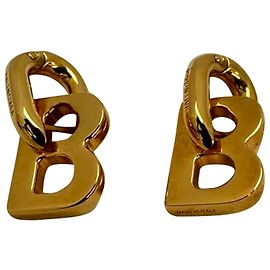 Orecchini B Chain XS in metallo dorato Balenciaga D'oro