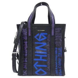 Balenciaga Bazaar Shopper Ledertasche Schwarz