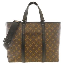 Bolsa Tote Louis Vuitton Monogram Macassar Marrom