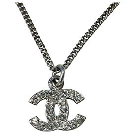 Collar Chanel Coco Mark Plata Metálico