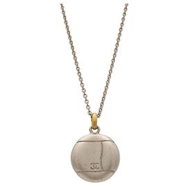 Collana Chanel Coco Mark Argento Metallico
