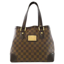 Borsa Louis Vuitton Hampstead Damier Marrone