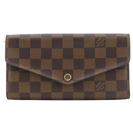 Porte Feuille Sarah Damier Long Wallet Louis Vuitton Marrom