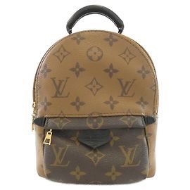 Mochila Louis Vuitton Palm Springs Mini Monogram Reverse Marrom