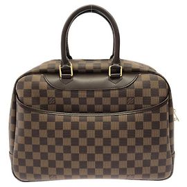 Louis Vuitton Bowling Vanity Damier Bag Brown