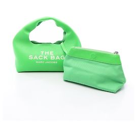 MARC JACOBS THE LEATHER SACK BAG MINI Sac à main en cuir Vert