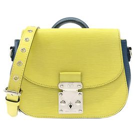 Louis Vuitton Epi Eden Leather Shoulder Bag Green