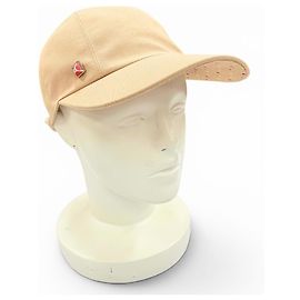 Hermès Boné Hermes Davis Dot Medor Serie Cotton Cap57 Marrom Bege