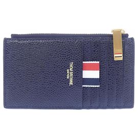 Thom Browne Leather Coin Case Black