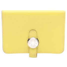 Hermès Hermes Dogon Evercolor Kartenetui Gelb