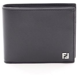 Fendi Squared FF Leather Wallet Black