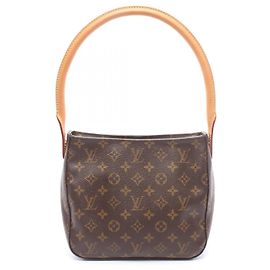 Bolsa de Ombro Louis Vuitton Looping MM Monogram Marrom