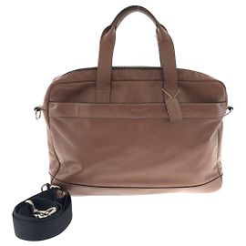 COACH Hamilton Leather 2way Briefcase Brown