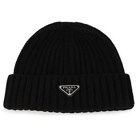 Prada Virgin Wool Beanie Black