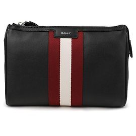 Bally Black Leather Clutch Black