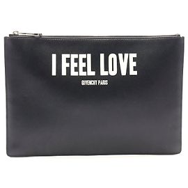 Pochette en cuir Givenchy Noir Noir