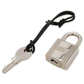 Hermès Hermes Cadena Padlock Accessory Silvery Metallic