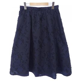 Autre Marque Gonna Rene Nero Blu navy