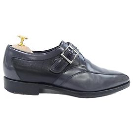 Autre Marque Sapatos de couro REGAL Marrom Preto