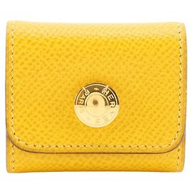 Hermès Astuccio Post-it Hermes in pelle Porta note adesive Giallo
