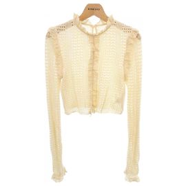 Autre Marque Top de punto medium Beige