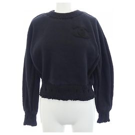 Chanel 24K Baumwoll-Sweatshirt Schwarz