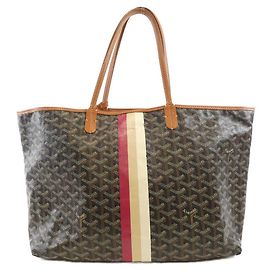 Goyard Saint Louis Coated Canvas Tote Bag Black