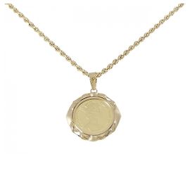 Autre Marque Collar de moneda Au750 Dorado