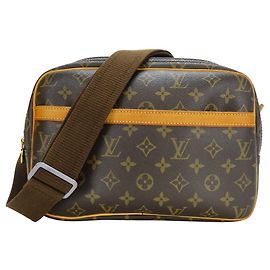 Bolsa de Ombro Louis Vuitton Reporter PM Monogram Marrom