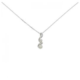 Colar Mikimoto Akoya Pearl Au750 Prata