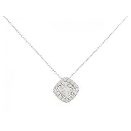 Autre Marque Ponte Vecchio Platin-Diamant-Halskette Silber