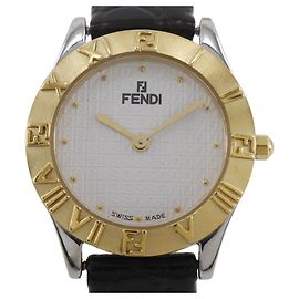Fendi Gold Plated Stainless Steel Watch Golden