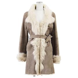 Autre Marque NORTH BEACH Shearling Coat Brown Other