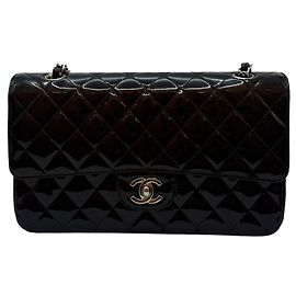 Chanel Sac Flap Classique Taille Moyenne Noir Noir