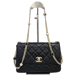 Chanel Borsa a tracolla Jewel On Medium Flap Black Nero