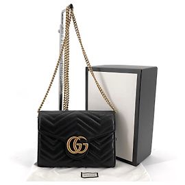 Gucci Borsa a tracolla GG Marmont Matelassé Nero