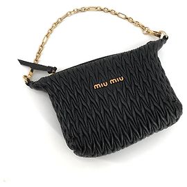 Miu Miu Borsa Hobo Mini Spirit Matelasse Nero