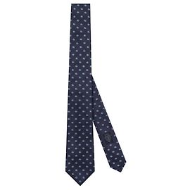 Gucci Silk Jacquard Tie Blue Blue