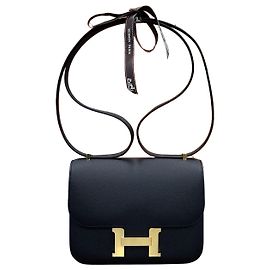 Hermès Constances Mini Epsom Noir Marquage Or Noir