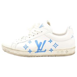 Louis Vuitton Monogram Luxembourg Samotrace Herren-Sneaker Weiß