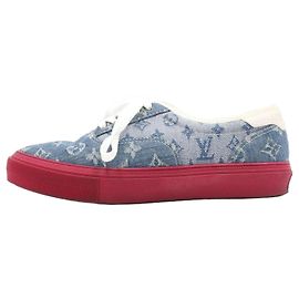 Louis Vuitton Monogram Denim Trocadero Herren-Sneaker Mehrfarben