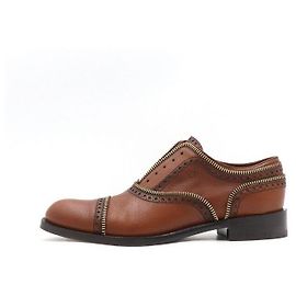 Louis Vuitton Mocasines Oxford de cuero marrón para mujer Castaño