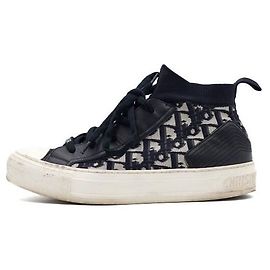 Deep Blue Oblique WalknDior Platform Women's Sneakers Blue