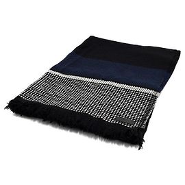 Hermès Sciarpa unisex in cashmere nero Nero