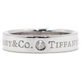 Tiffany & Co Platin-Diamant-Ring Silber