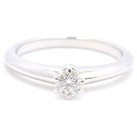 Tiffany & Co Platin-Diamant-Ehering Karat Größe Silber